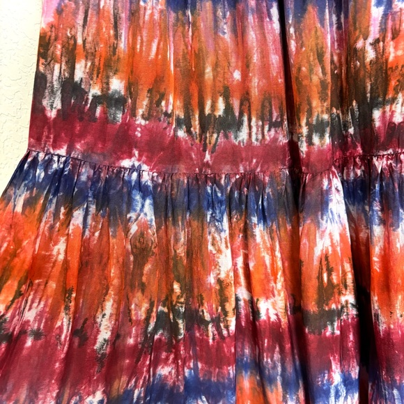 Anthropologie Oksana Norblack Norwhite Tie Dye Midi Skirt Women’s XS Boho - Picture 4 of 10